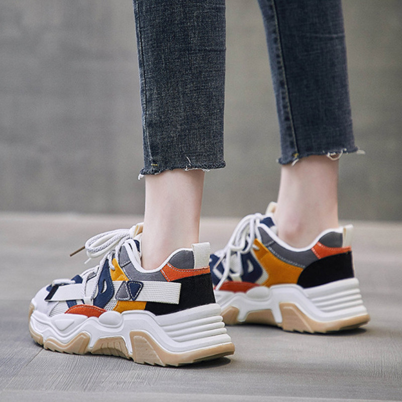 Adidași cu platformă Pantofi de alergare pentru femei Pantofi de sport pentru femei Pantofi de sport cu bretele încrucișate Pantofi de sport pentru femei Pantofi de antrenament pentru femei