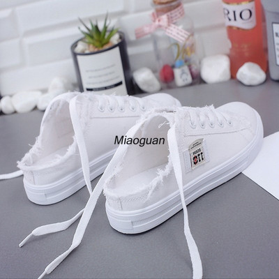 Pantofi de pânză pentru femei 2023, pantofi albi, respirabili, tenis pentru femei, antiderapante, ocazional, pantofi plate pentru femei, pantofi de vară, pantofi Muje