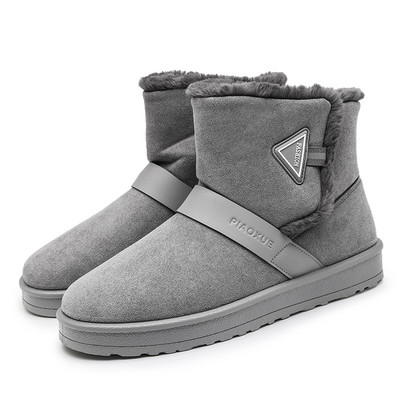 Ανδρικές μπότες 2022 Χειμερινές μπότες χιονιού βελούδινες ζεστές μπότες αστραγάλου εξωτερικού χώρου Άνετα κοντές μπότες Υψηλής ποιότητας βαμβακερά παπούτσια