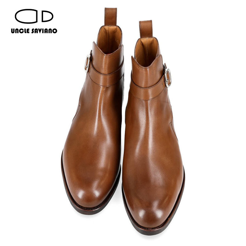 Unchiul Saviano Cizme de iarnă pentru bărbați Pantofi Adaugă Cizme de lucru din catifea Designer de modă Pantofi clasici simpli pentru bărbați nti-alunecare