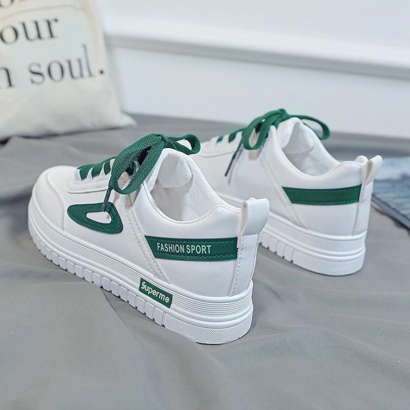 Λευκά γυναικεία παπούτσια 2023 Νέα δημοφιλή παπούτσια για την άνοιξη Ευέλικτη πλατφόρμα Comfort Λευκά παπούτσια Αθλητική σανίδα Παπούτσια μόδας Γυναικεία παπούτσια