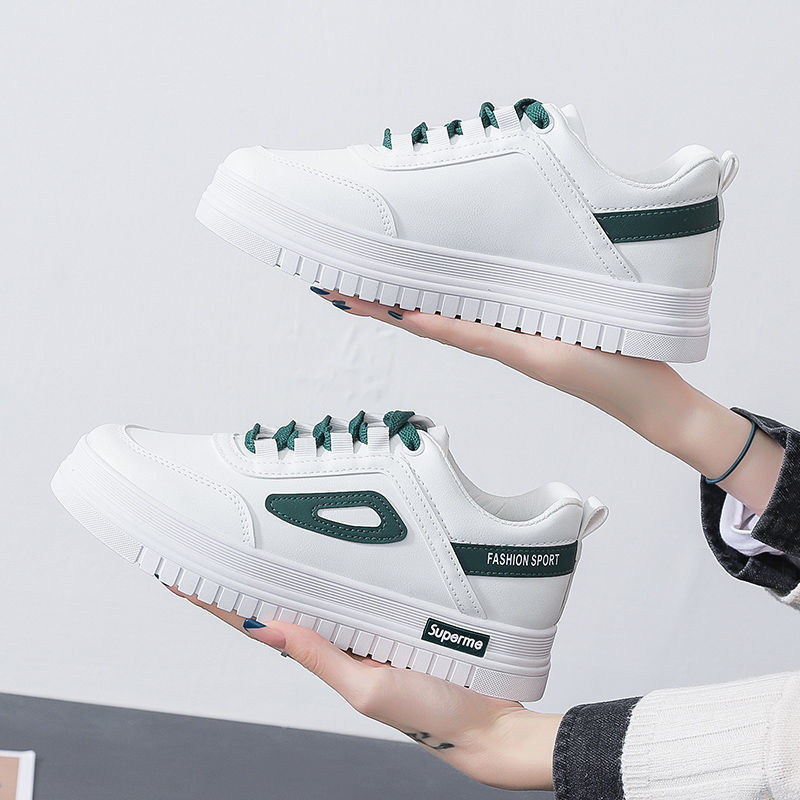Λευκά γυναικεία παπούτσια 2023 Νέα δημοφιλή παπούτσια για την άνοιξη Ευέλικτη πλατφόρμα Comfort Λευκά παπούτσια Αθλητική σανίδα Παπούτσια μόδας Γυναικεία παπούτσια