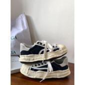 2023 Γυναικεία πάνινα πάνινα παπούτσια βρώμικα παπούτσια Νέα φοιτητική καμβάς με χοντρές γόβες Λευκή άνοιξη με κορδόνι για τρέξιμο αθλητικά γυναικεία παπούτσια