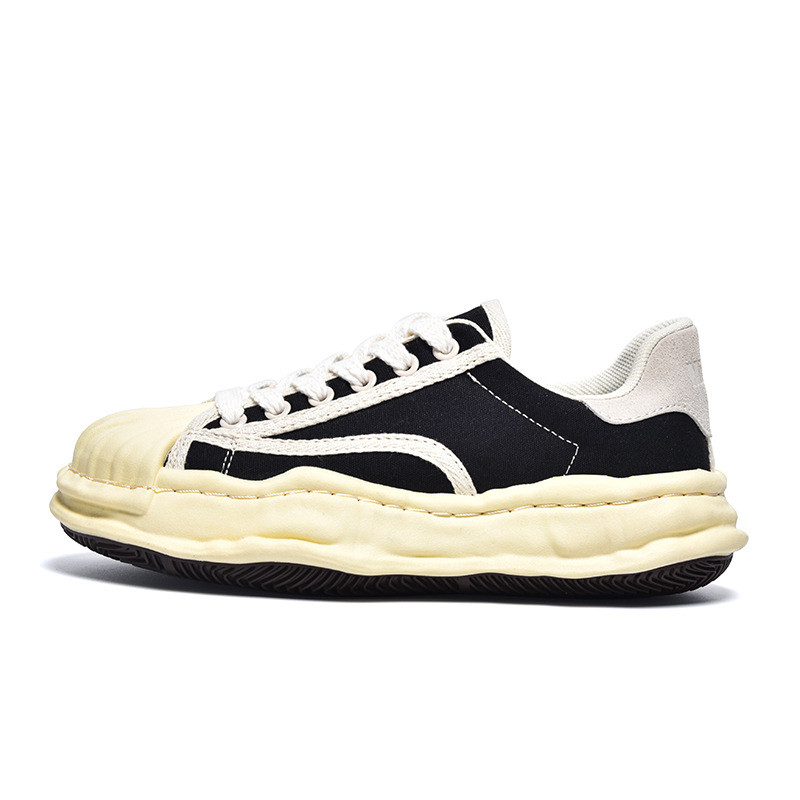 2023 Γυναικεία πάνινα πάνινα παπούτσια βρώμικα παπούτσια Νέα φοιτητική καμβάς με χοντρές γόβες Λευκή άνοιξη με κορδόνι για τρέξιμο αθλητικά γυναικεία παπούτσια