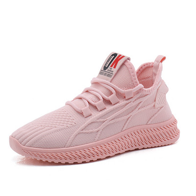 Ženske žute tenisice Ljetne prozračne mrežaste ženske cipele Ležerne modne leteće tenisice Crno-crvene ženske vulkanizirane cipele 2021.