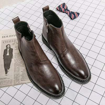 Ležerne Chelsea čizme Muške čizme do gležnja Modne retro poslovne svečane čizme Ljetanje Bota Masculina
