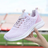 Γυναικεία πάνινα παπούτσια 2023 Άνοιξη Γυναικεία αναπνεύσιμα μαύρα άνετα αθλητικά παπούτσια Feminino Mesh Casual παπούτσι για τρέξιμο Zapatillas