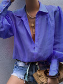 Φανάρι υψηλής ποιότητας μακρυμάνικα γυναικεία μπλουζάκια και μπλούζες Φθινοπωρινά σέξι κομψά γυναικεία μπλουζάκια με εγκοπές