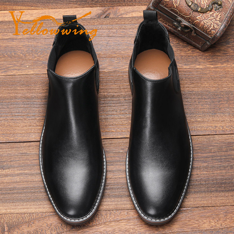 40-46 izmērs vīriešiem Chelsea zābaki Yellowwing zīmola ādas vīriešu puszābaki Ērti augstas kvalitātes zābaki vīriešiem #KD5232