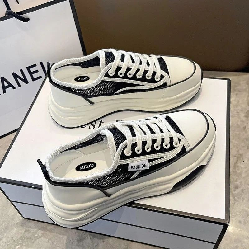 2023 Chunky Dad Shoes Ženske tenisice s platformom s debelim dnom Ženske platnene cipele za slobodno vrijeme Zapatos De Mujer Cipele s potpeticama Za party visoke pete