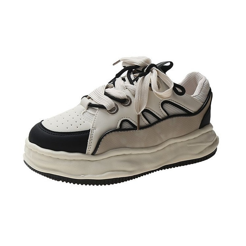 Ženske tenisice Modne mrežaste debele tenisice Cipele za slobodno vrijeme Cipele s duplim vezicama na rasklapanje Udobne bijele cipele s platformom 2022 Novo