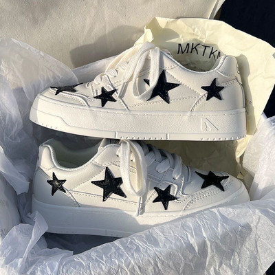 Popularne Star Cricket Shoes Svestrane jesen i zima 2022. Nove plišane tople male bijele cipele