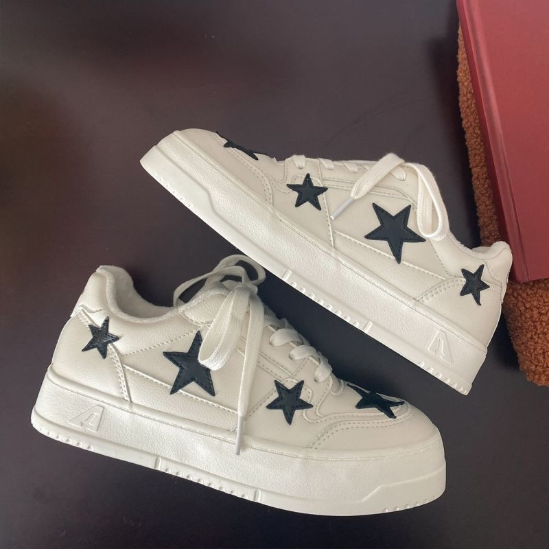 Popularne Star Cricket Shoes Svestrane jesen i zima 2022. Nove plišane tople male bijele cipele