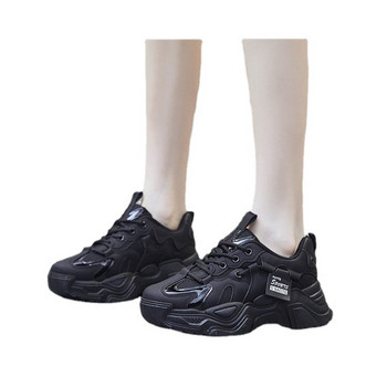 Dad Chunky Sneakers Ежедневни вулканизирани обувки Дамски зимни маратонки с висока платформа Femme Бели кецове с връзки Femme Дамски маратонки 2024
