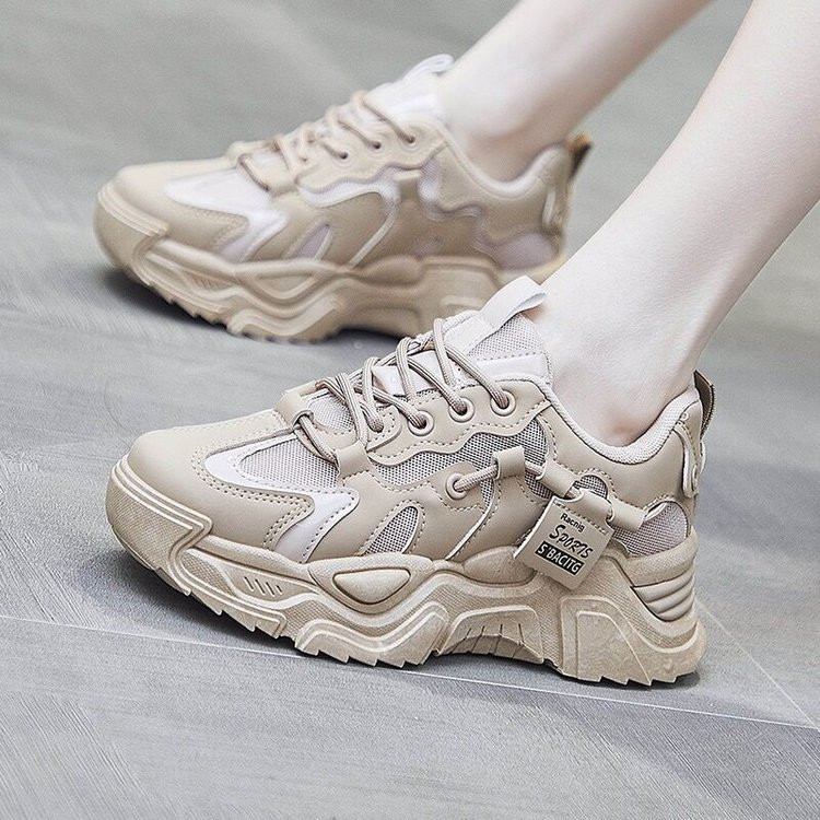 Dad Chunky Sneakers Ležerne vulkanizirane cipele Ženske zimske tenisice s visokom platformom Femme Bijele košaraste tenisice na vezanje Ženske 2024.