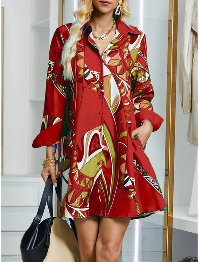 S-5Xl Ljetna košulja haljina Bijelo plave večernje vintage haljine za zabave Ekstra duge ženske široke haljine Samo haljine s uzorkom seladona