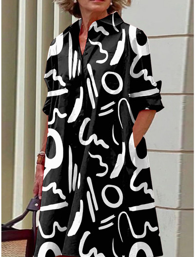 S-5Xl Ljetna košulja haljina Bijelo plave večernje vintage haljine za zabave Ekstra duge ženske široke haljine Samo haljine s uzorkom seladona