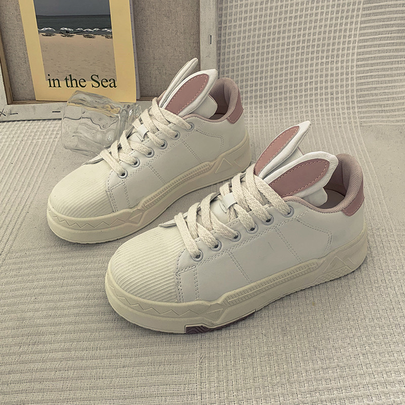 Dizajnerske ženske cipele Ravne tenisice za trčanje Lagane niske sportske cipele Zapatillas Mujer Cipele sa slatkim zečjim ušima Studentice