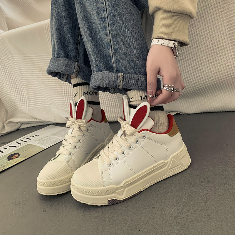 Dizajnerske ženske cipele Ravne tenisice za trčanje Lagane niske sportske cipele Zapatillas Mujer Cipele sa slatkim zečjim ušima Studentice