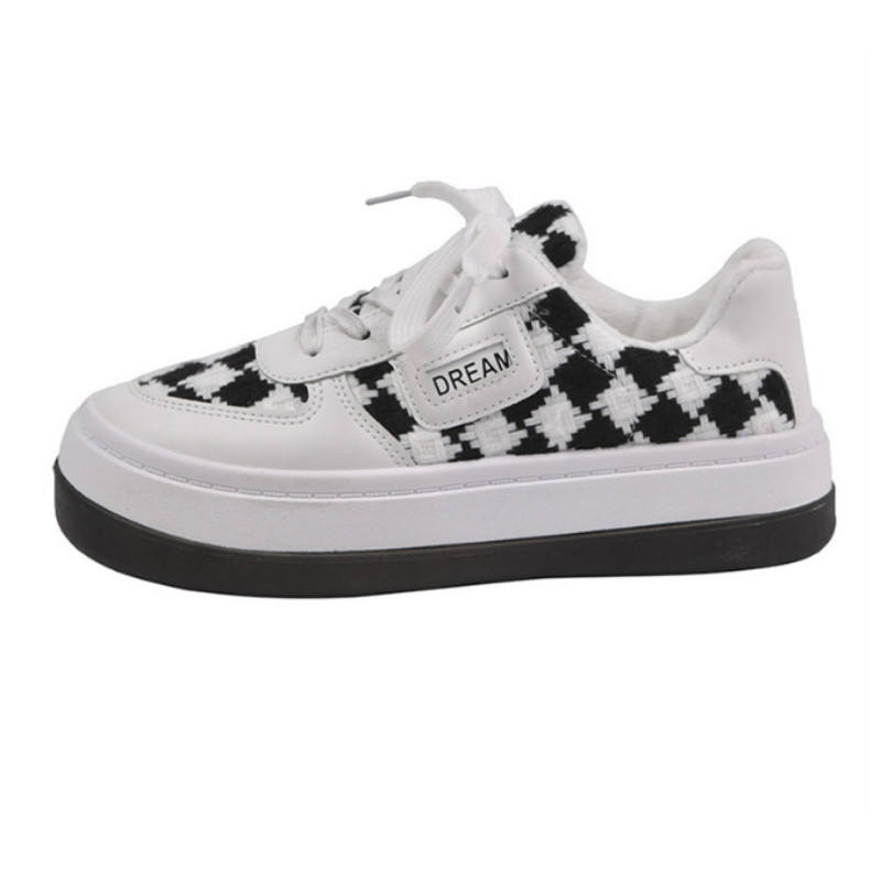 2023. gada jaunas plānas dēļa kurpes biezas zoles daudzpusīgas elpojošas audekla mazas baltas kurpes cute lielas kurpes