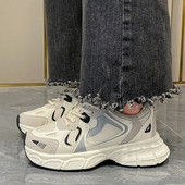 Jesenske ženske luksuzne debele tenisice 2023. Mrežaste prozračne cipele za žene Sportske trčanje Ležerne ženske cipele za fitnes Vulkanizirane cipele