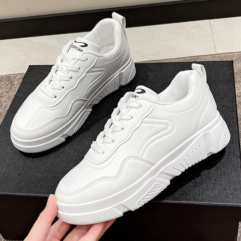Primăvară Toamnă Pantofi Sport noi pentru Femei Culoare Solidă Creștere Pantofi de Bord Femei Dimensiune Mare Platformă Zapatillas De Mujer