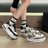 Pantofi cu talpă groasă pentru creșterea înălțimii pantofi sport pentru femei pantofi sport cu platformă pentru femei pantofi harajuku pentru alergare lolita