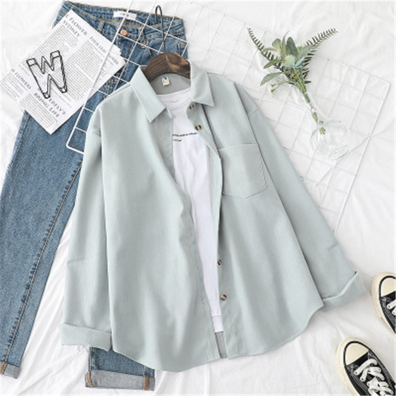 Masīvie krekli Sieviešu velveta blūzes un topi brīvas, garām piedurknēm, ikdienas sieviešu apģērbi, apģērbi, balti zili rozā pelēki rudens jaunumi