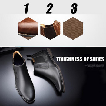 ZFTL Нови мъжки ботуши Chelsea Ръчно изработени обувки Телешка кожа Големи размери Мъжки ботуши до глезена Мъжки ежедневни ботуши Мъжки ботуши 2023