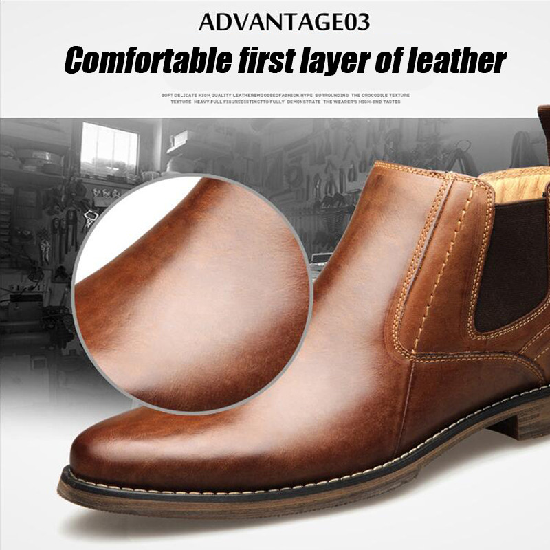 ZFTL Nove muške Chelsea čizme Ručno izrađene cipele Goveđa koža Velike veličine Muške gležnjače Natikače muške Ležerne čizme muške čizme 2023