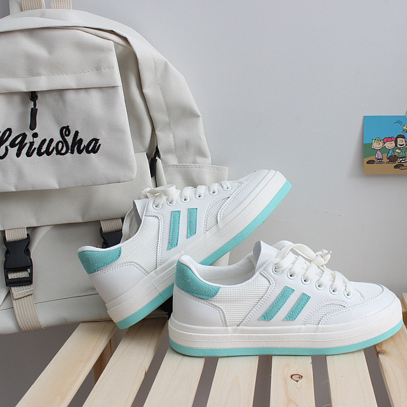 Pantofi de sport pentru femei, la modă nouă, ocazional, cu plasă de aer, pantofi sport, primăvară, toamnă, platformă în aer liber, alergare, din cauciuc, pantofi de antrenament vulcanizați.