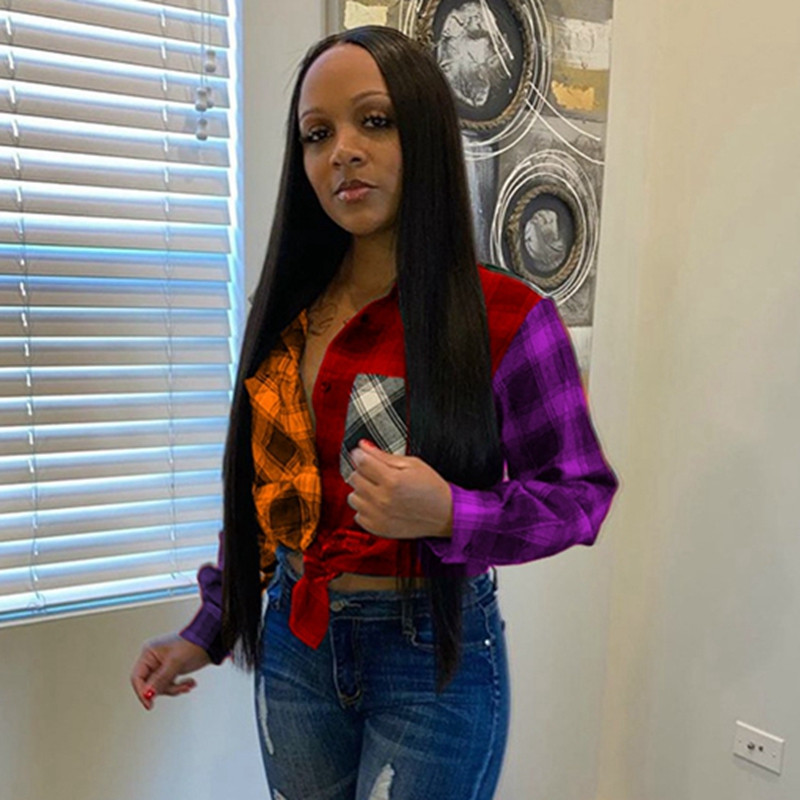 HAOYUAN Seksi karirane majice velikih veličina za žene Modna prevelika odjeća Elegantna bluza dugih rukava Topovi i bluze na kopčanje