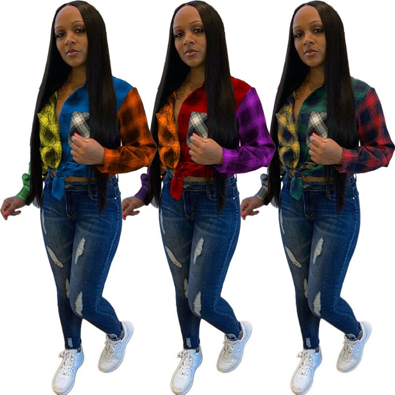 HAOYUAN Seksi karirane majice velikih veličina za žene Modna prevelika odjeća Elegantna bluza dugih rukava Topovi i bluze na kopčanje