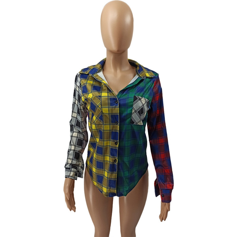 HAOYUAN Seksi karirane majice velikih veličina za žene Modna prevelika odjeća Elegantna bluza dugih rukava Topovi i bluze na kopčanje