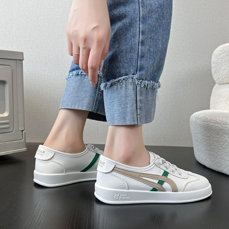 Malé biele topánky Dámske letné nové sieťované ležérne topánky Duté priedušné sieťované topánky s plochou podrážkou Tenké všestranné dámske topánky