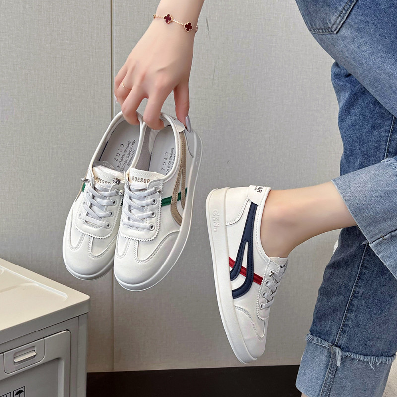 Malé biele topánky Dámske letné nové sieťované ležérne topánky Duté priedušné sieťované topánky s plochou podrážkou Tenké všestranné dámske topánky