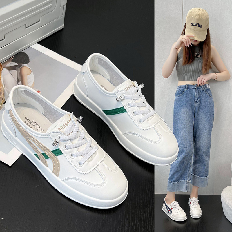 Malé biele topánky Dámske letné nové sieťované ležérne topánky Duté priedušné sieťované topánky s plochou podrážkou Tenké všestranné dámske topánky