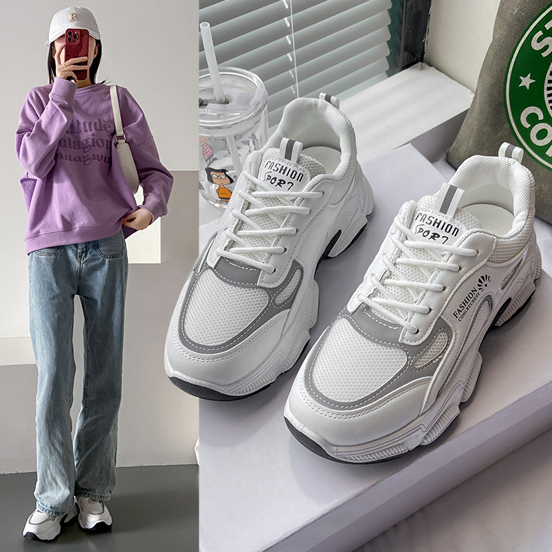 Moteriški sportbačiai 2023 m. moteriški batai madingi patogūs teniso bateliai laisvalaikio sportiniai bateliai su platforma moteriški tenisas nemokamas pristatymas