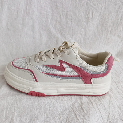 Pantofi de damă, cu plasă respirabilă, pantofi pentru femei, pantofi vulcanizați, cu platformă, pantofi de vară, pantofi cu șireturi de marcă feminină, pantofi de tendință