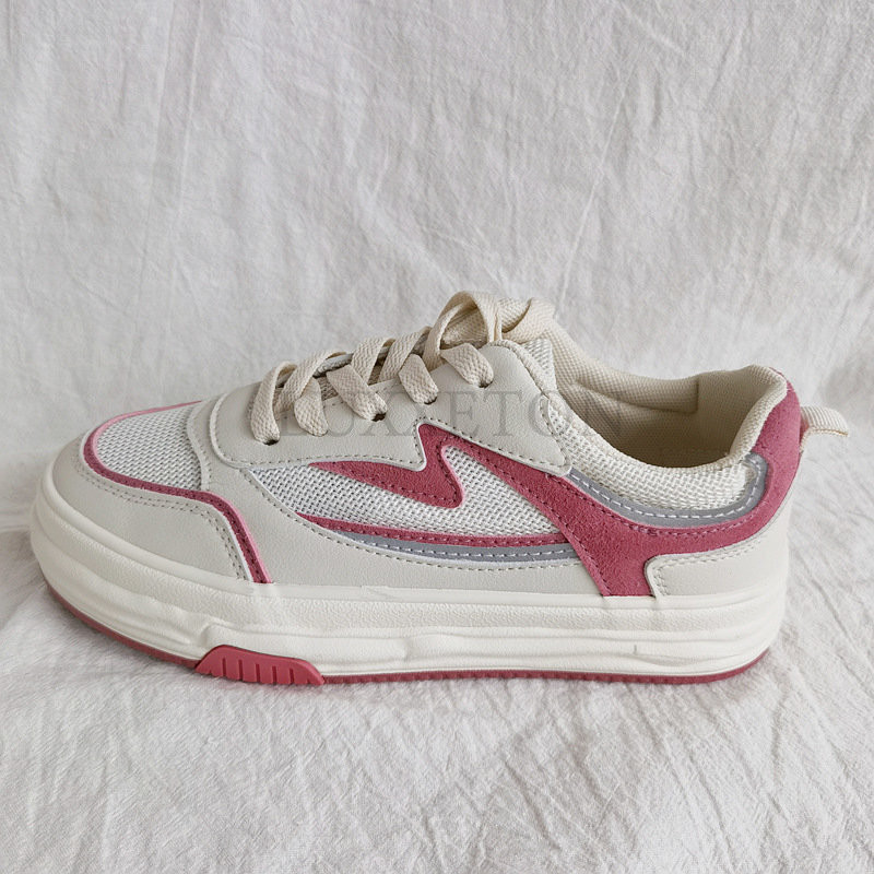 Pantofi de damă, cu plasă respirabilă, pantofi pentru femei, pantofi vulcanizați, cu platformă, pantofi de vară, pantofi cu șireturi de marcă feminină, pantofi de tendință