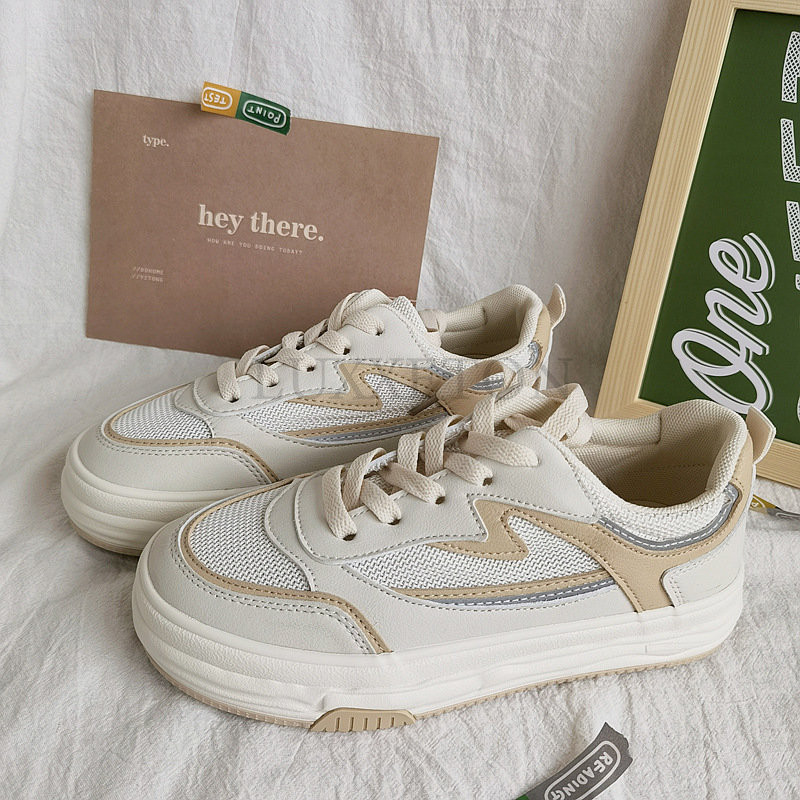 Pantofi de damă, cu plasă respirabilă, pantofi pentru femei, pantofi vulcanizați, cu platformă, pantofi de vară, pantofi cu șireturi de marcă feminină, pantofi de tendință