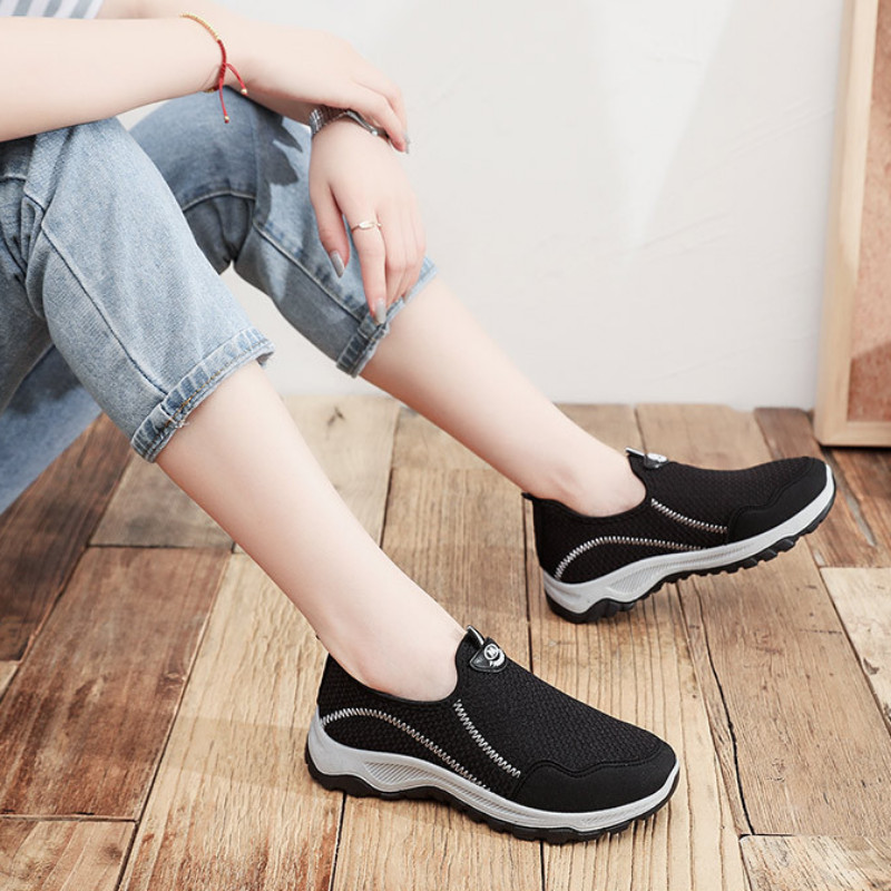 2023 Γυναικεία παπούτσια με δίχτυα αναπνέει καθημερινά αθλητικά παπούτσια Άνετα και ελαφριά γυναικεία παπούτσια Αντιολισθητικά casual παπούτσια για τρέξιμο