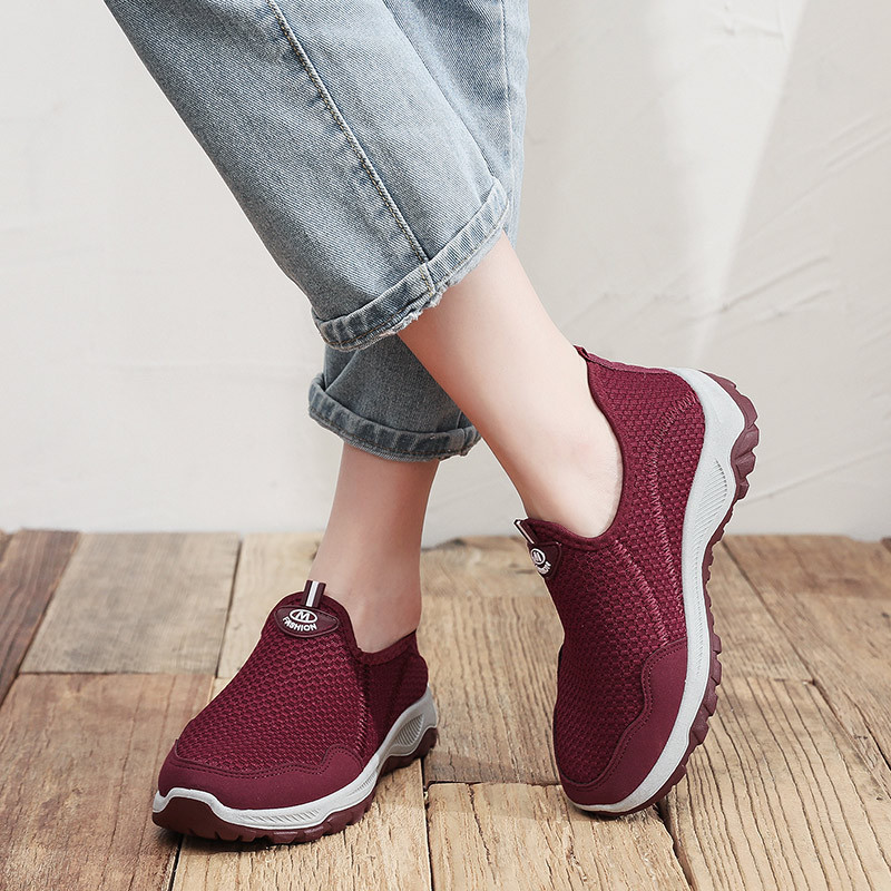 2023 Γυναικεία παπούτσια με δίχτυα αναπνέει καθημερινά αθλητικά παπούτσια Άνετα και ελαφριά γυναικεία παπούτσια Αντιολισθητικά casual παπούτσια για τρέξιμο
