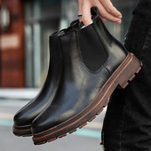 Επωνυμία Chelsea Ankle Boots Casual Outdoor Oxford Ανδρικά παπούτσια Σχεδιαστή  Ανδρικό φόρεμα με μύτη για φτερά Κοντές μπότες