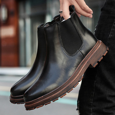 Επωνυμία Chelsea Ankle Boots Casual Outdoor Oxford Ανδρικά παπούτσια Σχεδιαστή  Ανδρικό φόρεμα με μύτη για φτερά Κοντές μπότες