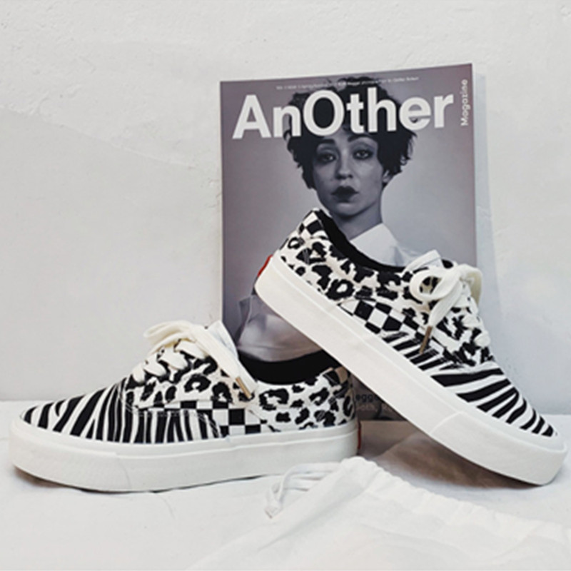 Pantofi de pânză pentru femei, de lux clasic, 2022, pantofi de modă, cu model zebră, pentru femei, în culori mixte, pantofi casual decoltați, pantofi pentru damă.