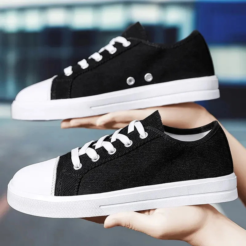 Παπούτσια Γυναικεία Νέα Vintage Χαμηλά Τοπ Αθλητικά Παπούτσια Ανδρικά Καμβά Ψηλά πάνω Στρογγυλή κεφαλή κορδόνια Ζευγάρι Casual Flats μόδα Περπάτημα