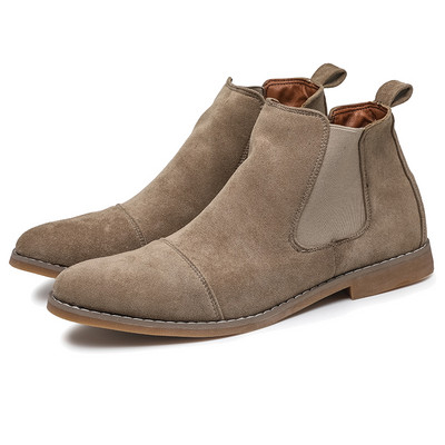Chelsea čizme od brušene kože Muške haljine Gležnjače Viteške čizme Muške kravlje polucipele Natikače Jednostavne poslovne cipele Svečane kožne Botas De Hombre