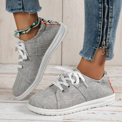 mokasine od vulkaniziranog platna Ženske čvrste sportske cipele 36-44, Ženske cipele 2024. proljeće i jesen novo