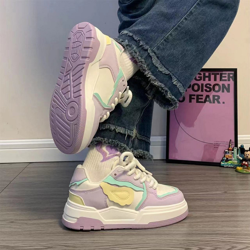 Jesen 2023. Nove ženske debele potplate Povećajte slobodno vrijeme Studentske sportske modne cipele s različitim bojama